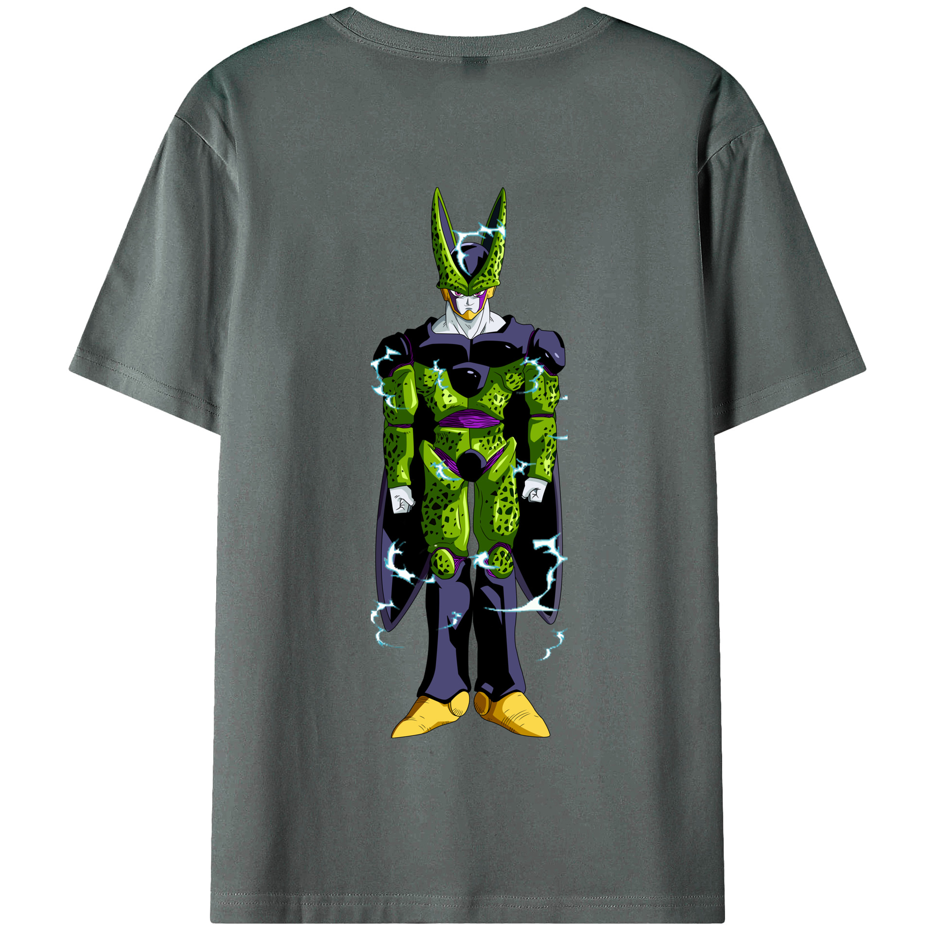 （画像用） ドラゴンボール セル DRAGON BALL Cell 綿100％半袖Tシャツ（背面プリント）